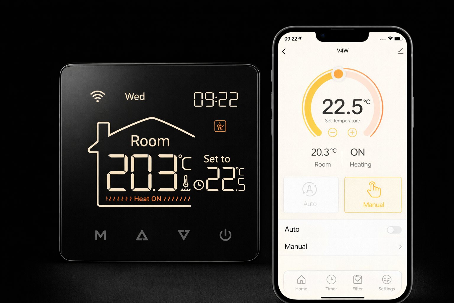 Airova™ Smart Heating Thermostat (Boiler Control)